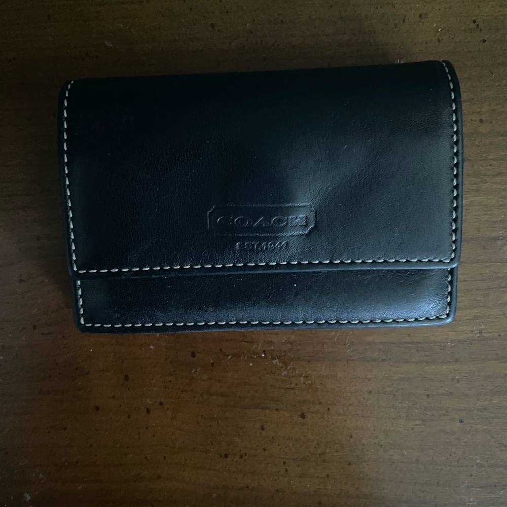 Coach Black Leather Wallet
